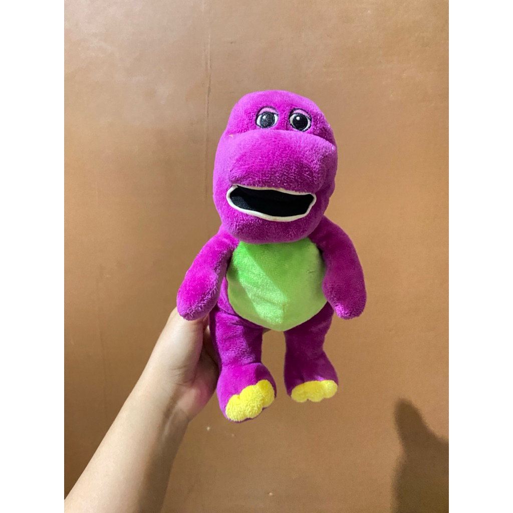Boneka Karakter Barney size 28cm Original / Boneka Barney / Boneka Barney Original