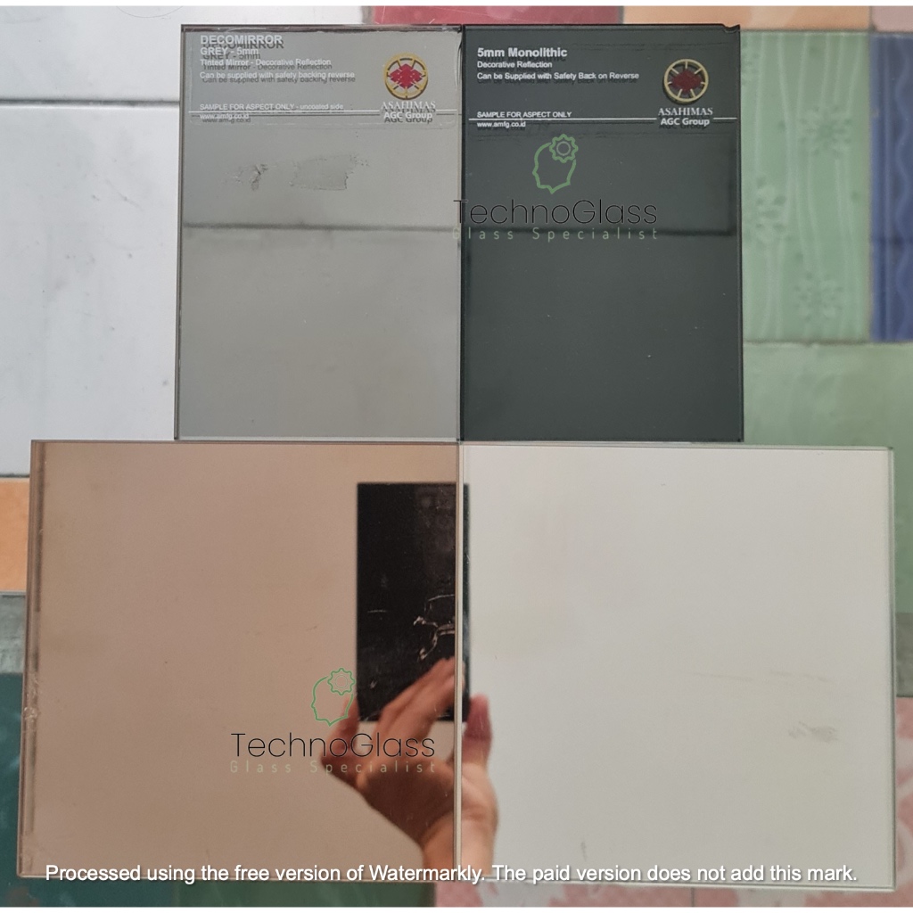 Cermin Bronze 5mm / Bronze Mirror 5mm / Cermin Dekor / Cermin Warna