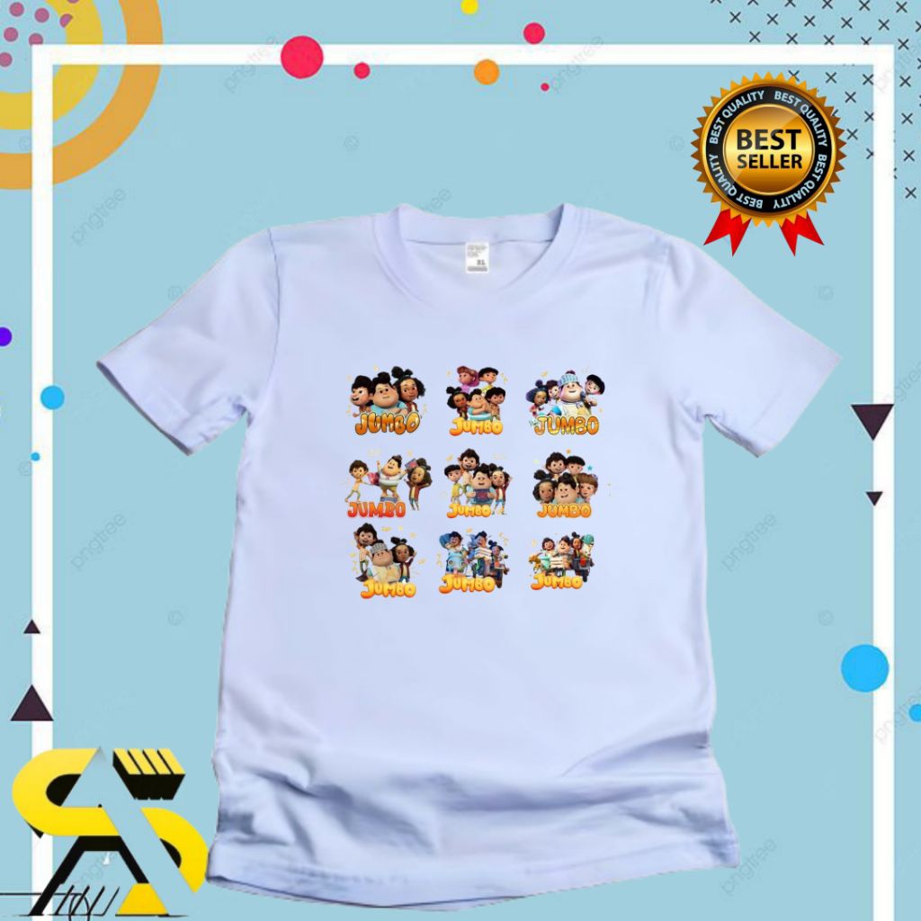 BAJU ANAK KAOS ATASAN ANAK JUMBO FLM ANIMASI