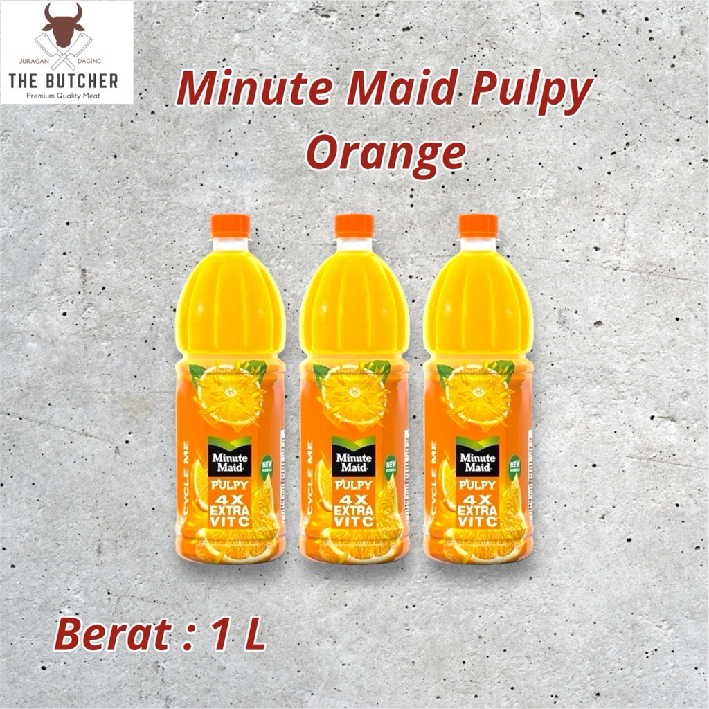 

Minute Maid Pulpy Orange 1L/ Minuman Rasa jeruk / Juice