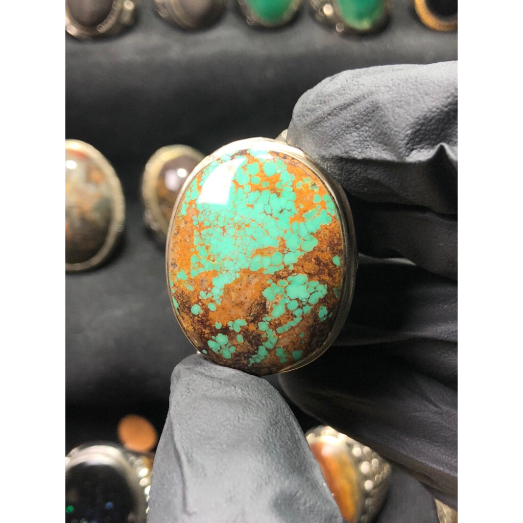 Batu Pirus Persia Ring Perak