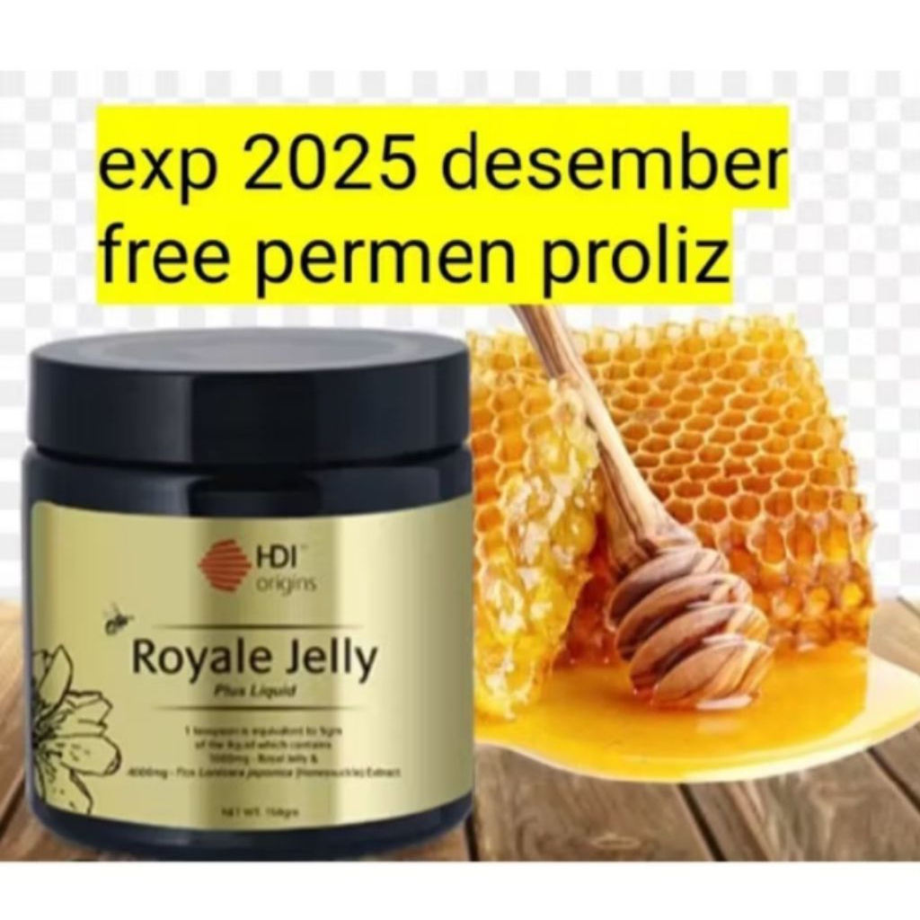 

royal jelly liquid 150gr ori exp 2025 desember free permen