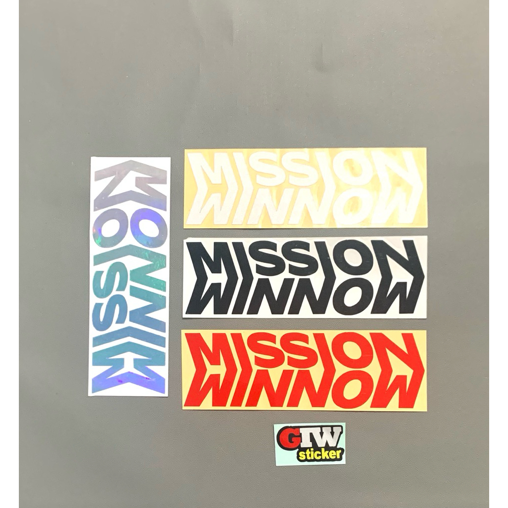 STICKER MISSION WINNOW Stiker Mission Winnow Cutting