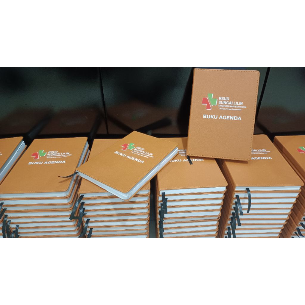 

buku agenda hardcover kulit custom logo dan custom isi ukuran a5/a6