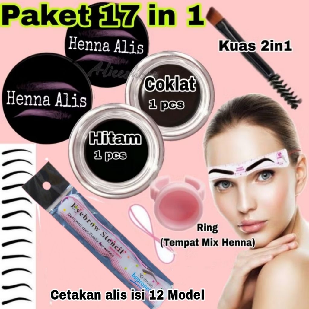 Henna alis Henna Brow Paket Henna alis sulam alis