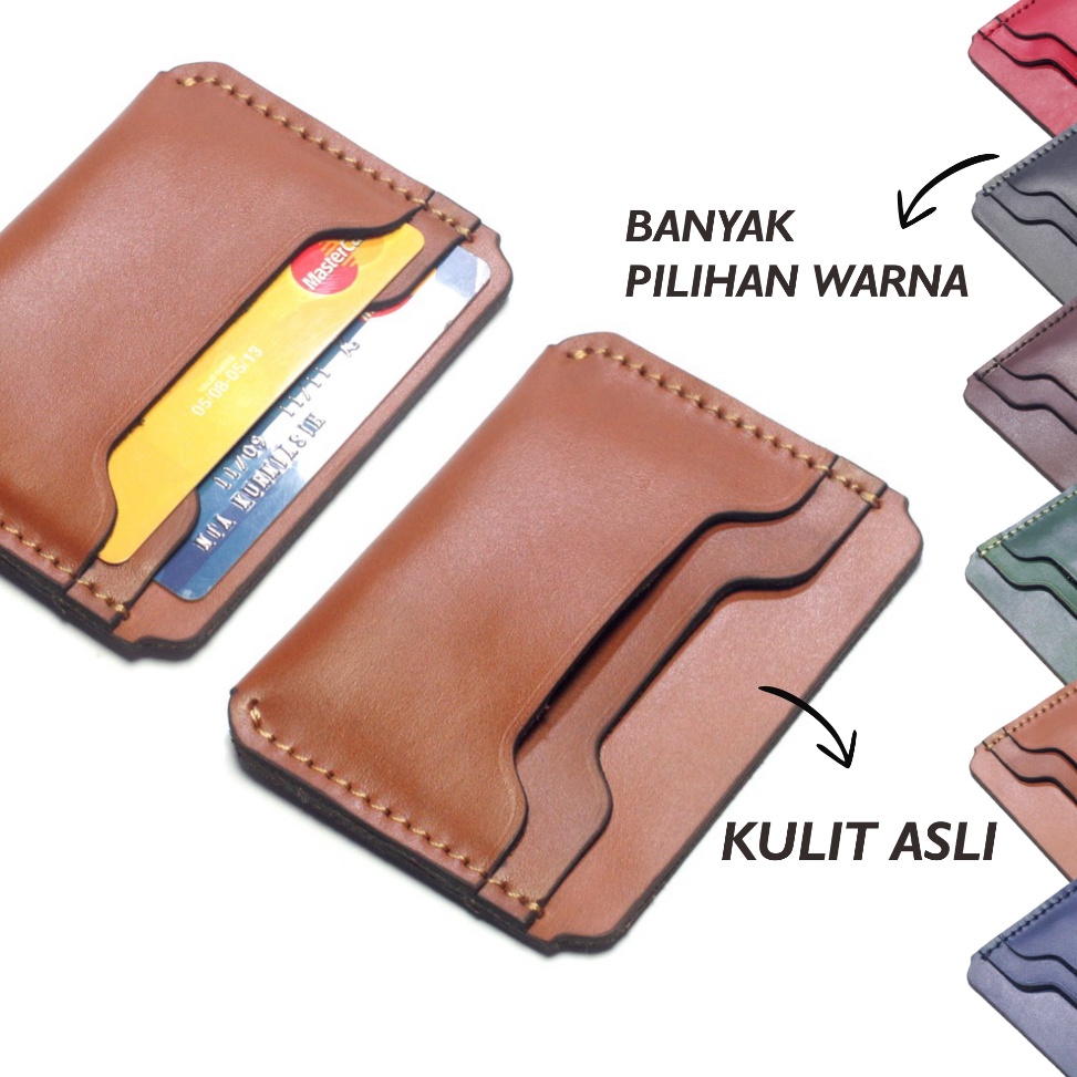 Dompet Kartu Kulit Asli Card Holder Slim Wallet PHWL94 KODE K6B6
