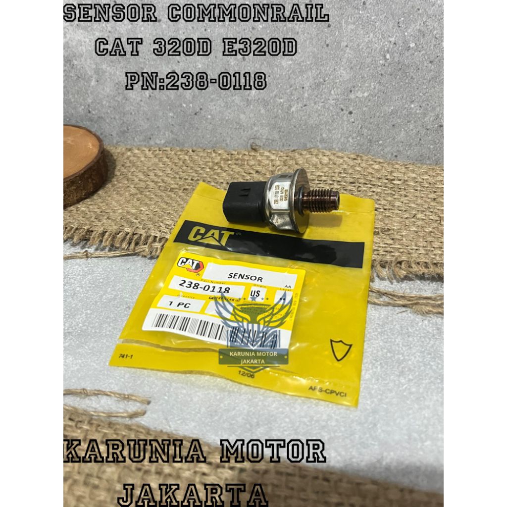 SENSOR PRESSURE COMMON RAIL CAT 320D E320D 238-0118 SENSOR COMMONRAIL 2380118