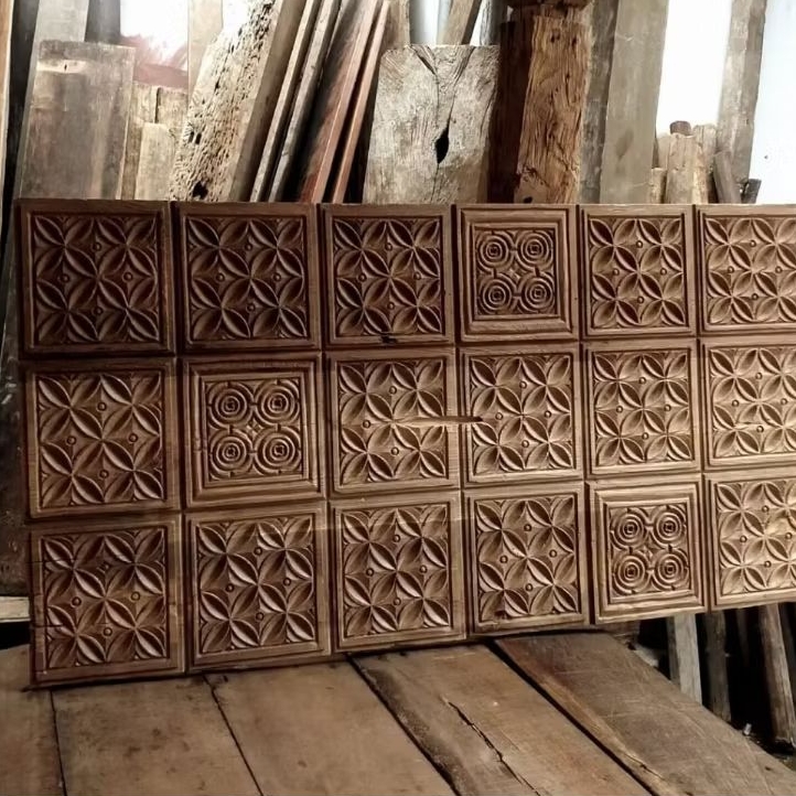 (Kayu Lama) Hiasan dinding wall decor kayu jati rustic