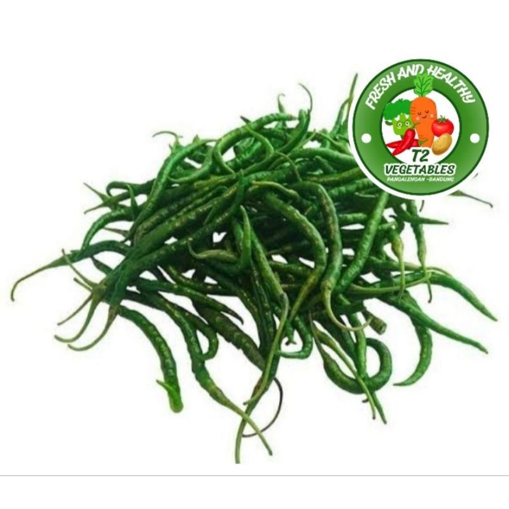 

cabe keriting ijo segar dari kebun baru petik