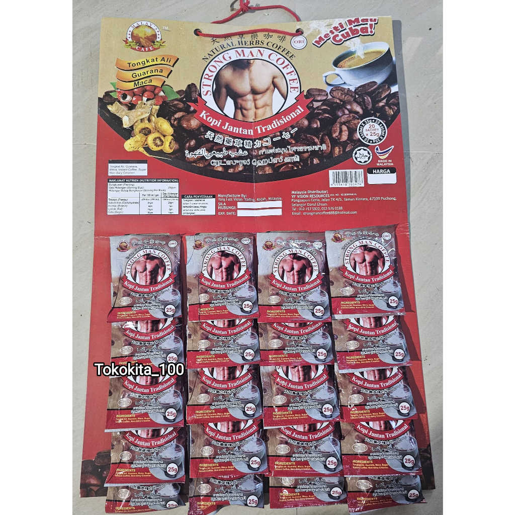 

Kopi Herbal Semula Jadi No 2 Tradisional Malaysia 1 Hanger Isi 20 Bungkus