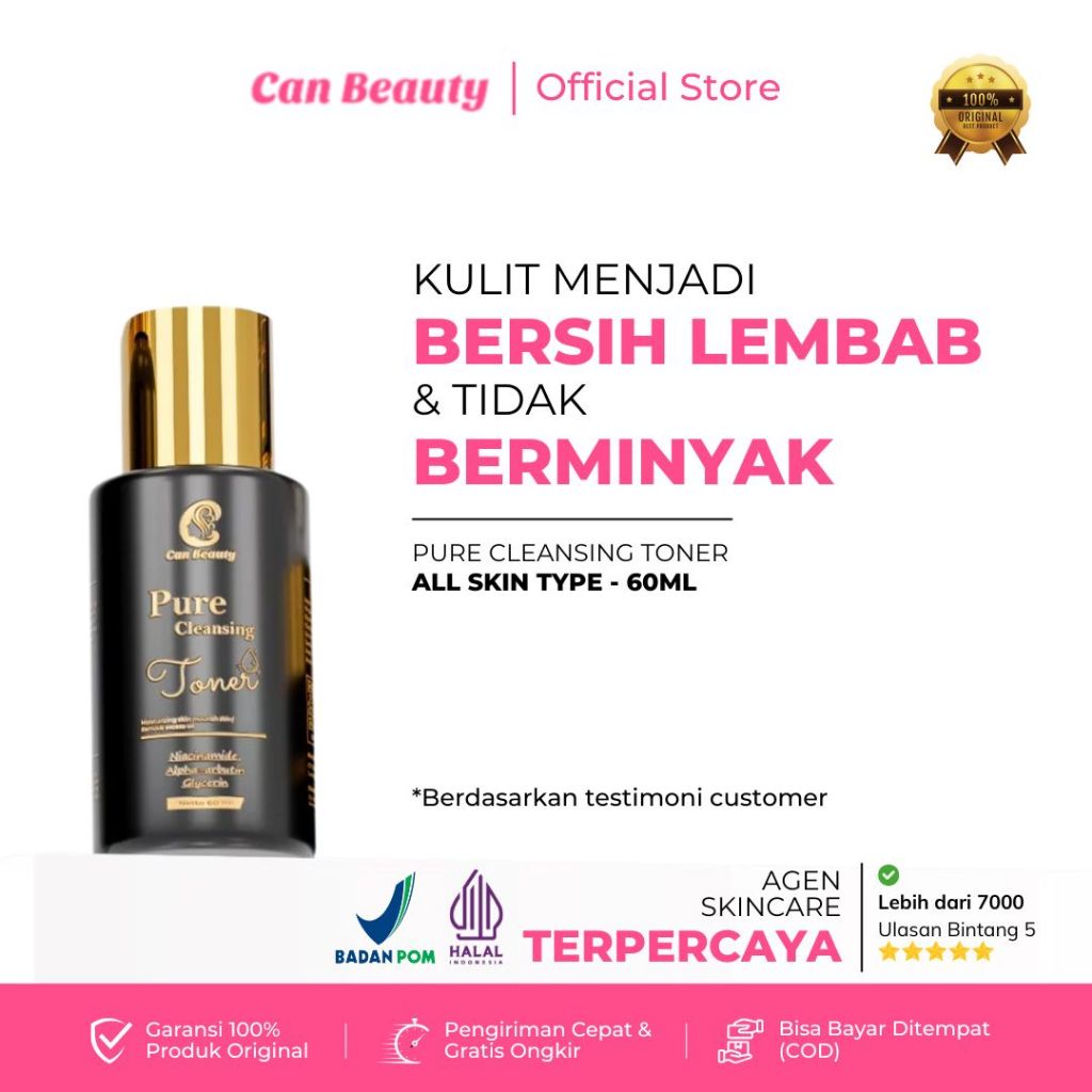 Toner Can Beauty Skincare Official Original BPOM Live Ecer