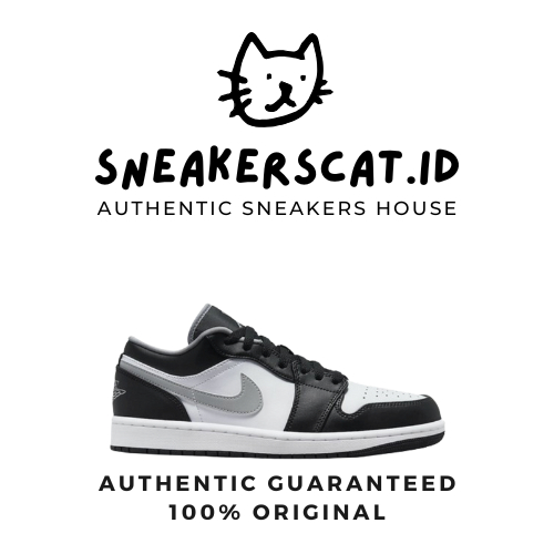 AIR JORDAN 1 LOW BLACK WHITE GREY