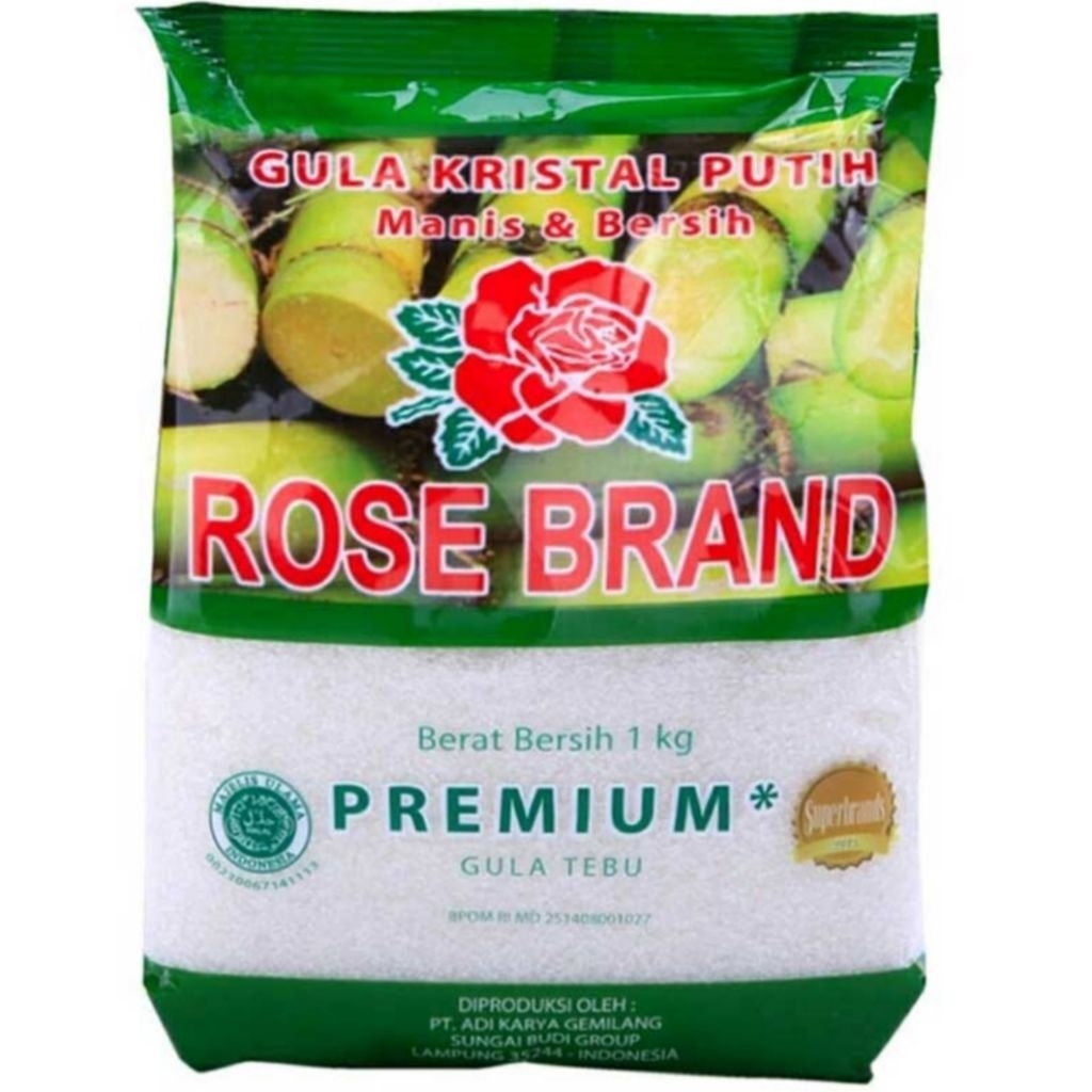 

ROSE BRAND Gula Pasir Kristal Putih Premium 1 kg