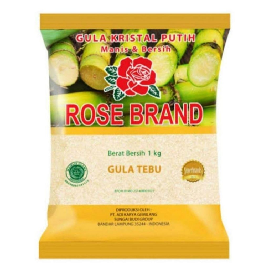 

ROSE BRAND Gula Pasir Tebu Kuning 1 kg
