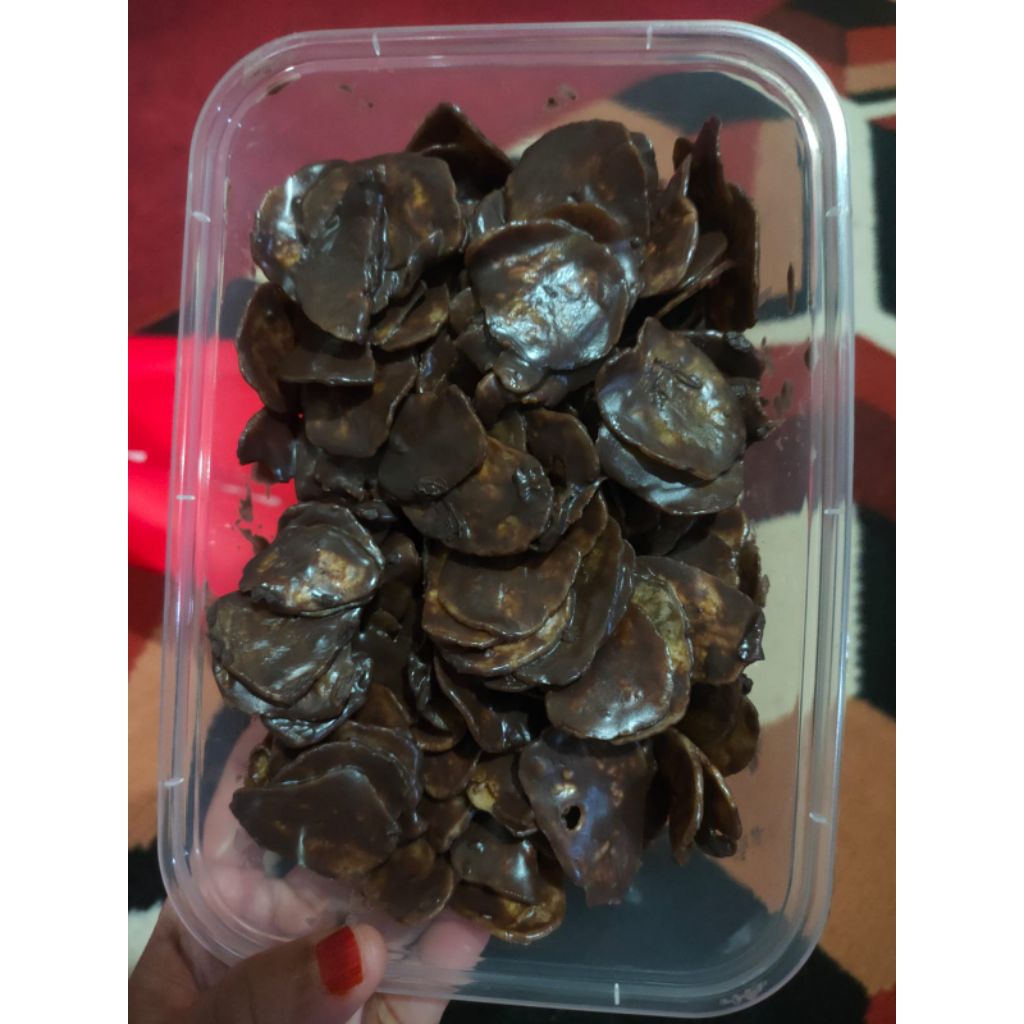 

kripik pisang coklat lumer