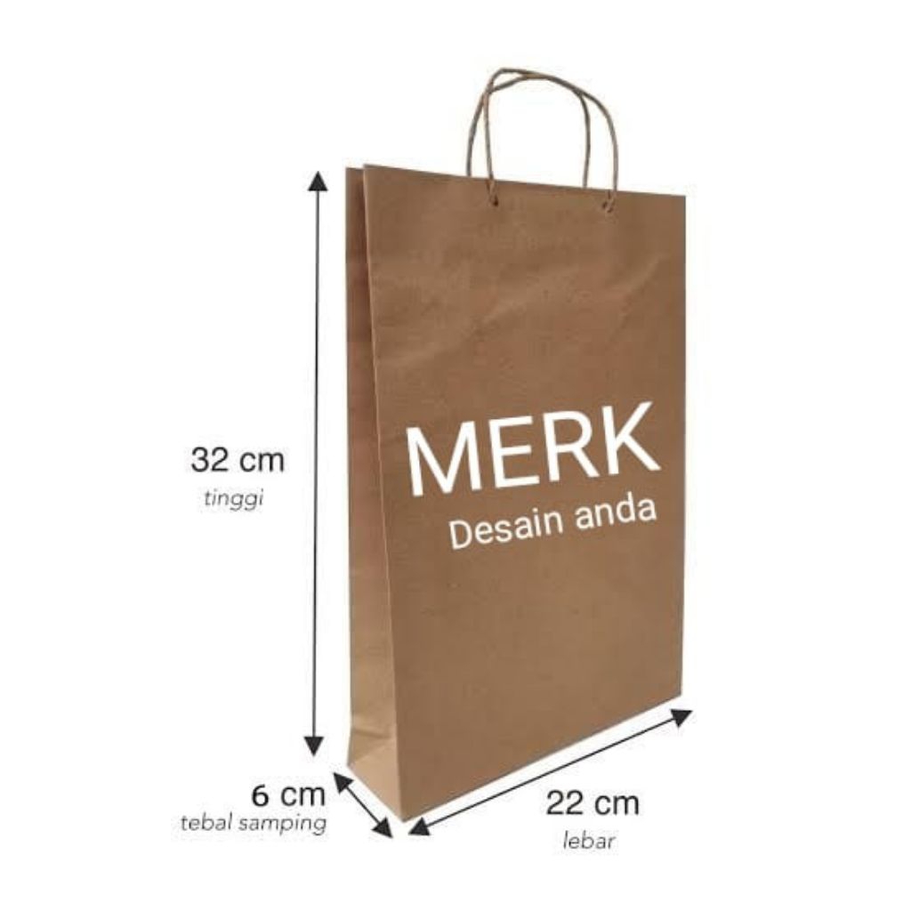 

PAPER BAG 22 x 6 x 32, 36 x 17 x 27 || FOODGRADE 5 ×10×15 SABLON BEBAS