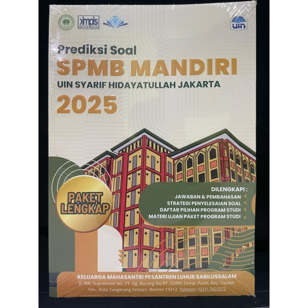 Buku Soal Prediksi SPMB Mandiri UIN JAKARTA 2025
