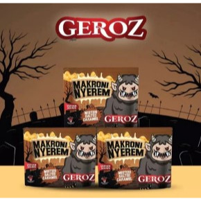 

JJTOP" Geroz - Makroni Nyerem - Varian Manis Rasa Salted Caramel Isi 3