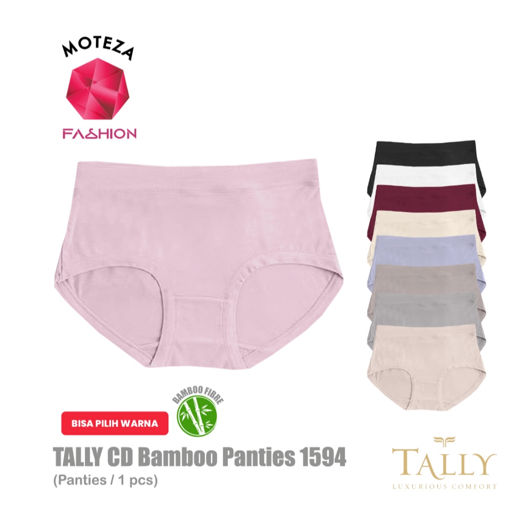 Bu Tally CD Jumbo 1594 Celana Dalam Wanita Big Size - Katun Bamboo Super Lembut Fit XXL