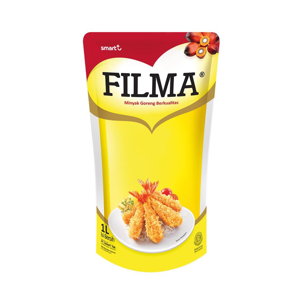 

minyak goreng filma, dll kemasan pouch 1 liter dan botol 500 ml