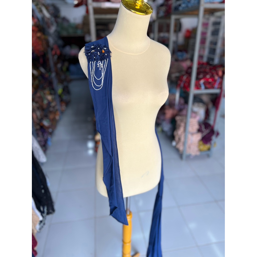 SELENDANG KONCER PANJANG,SELENDANG KEBAYA,SELENDANG KEBAYA PANJANG,SELENDANG KEBAYA PUNDAK,SELENDANG