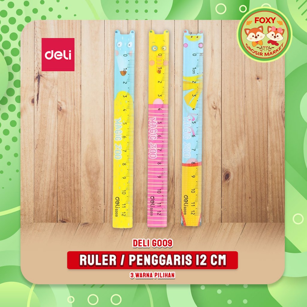 

Deli Ruler 12 cm G009 / School Drafting / Penggaris - PS Cartoon Slim Ruler 12cm EG009