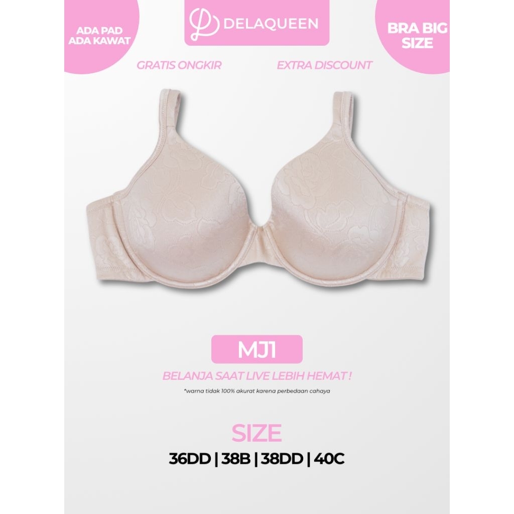Delaqueen | Bra Big Size Bra Jumbo Bh Big Size 38B 36DD MJ1