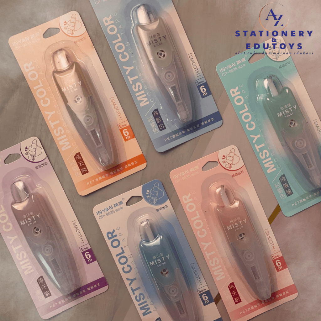 

Correction Tape Misty Color Stylish CP-9635 Warna Pastel 5mm x 6m