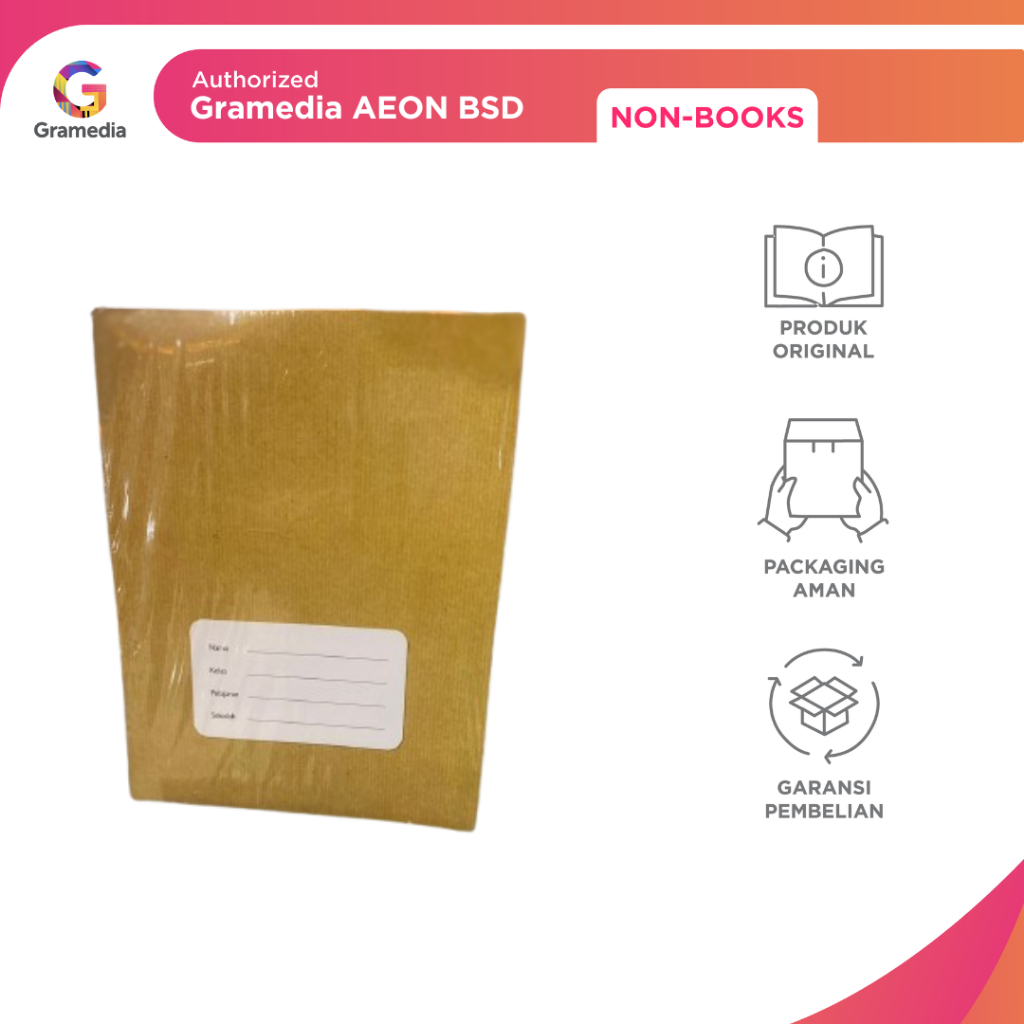 

GRAMEDIA BSD CITY - ESTUDEE BUKU TULIS I KWARTO 58 SAMPUL COKLAT ISI 10