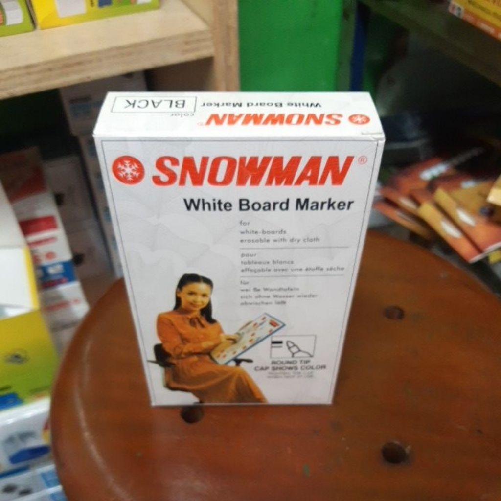 

Spidol Snowman hitam dan biru