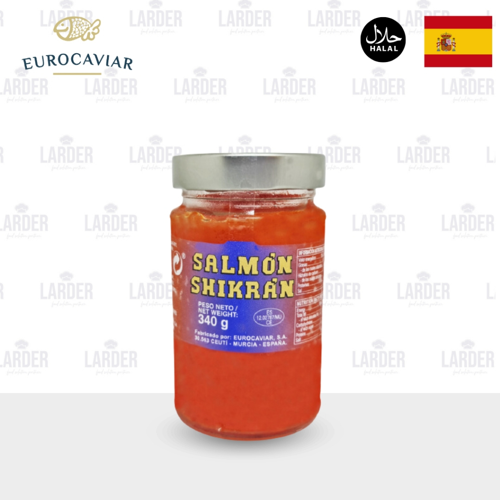 

EUROCAVIAR Salmon Shikran 340g / Topping Sushi, Salad dan Makanan Lainnya Salmon Caviar