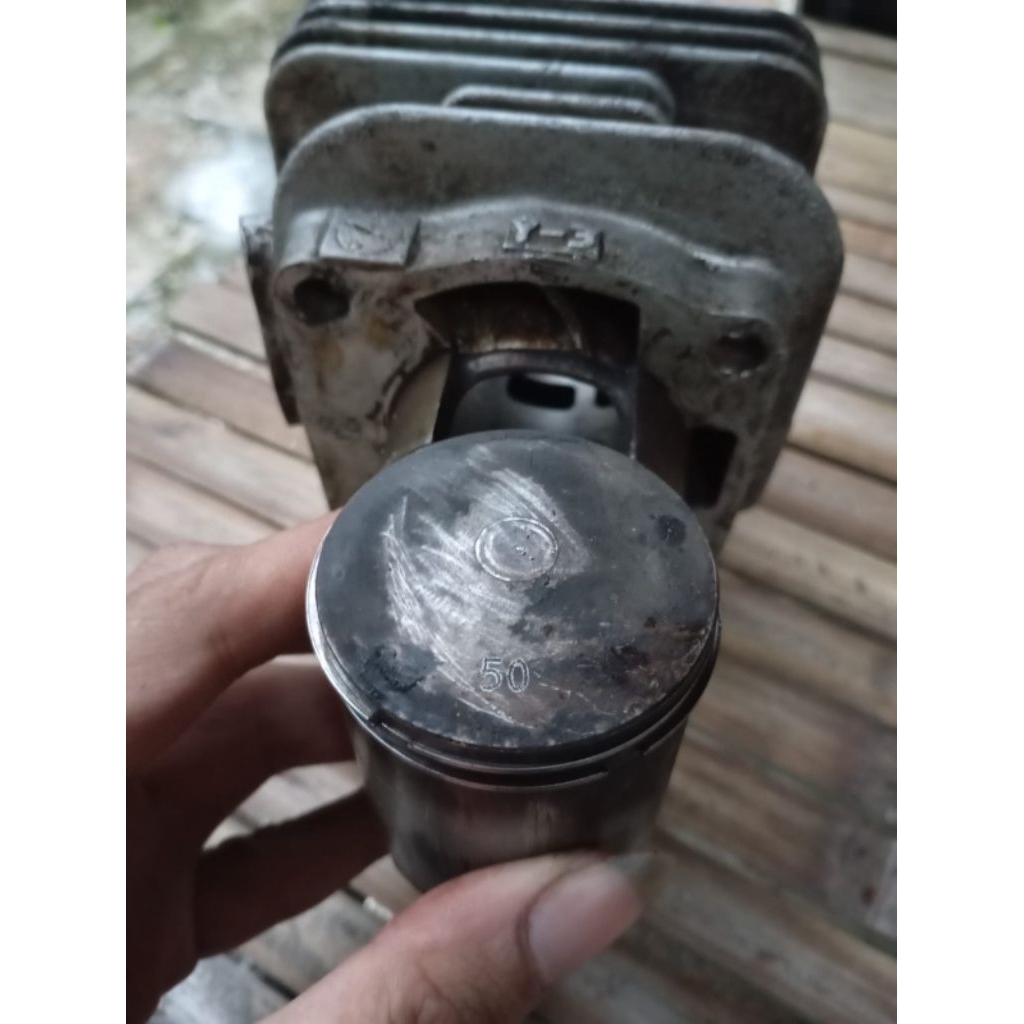 Blok seher mesin yamaha fizr f1zr fiz r f1z r kode Y-3 os 50 ob