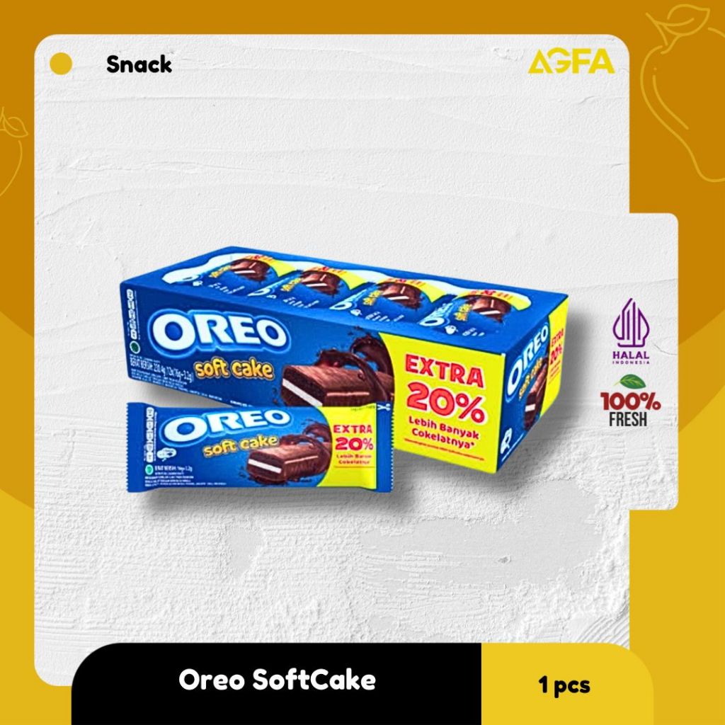 

OREO SOFTCAKE COKELAT / OREO SOFT CAKE / OREO BOLU