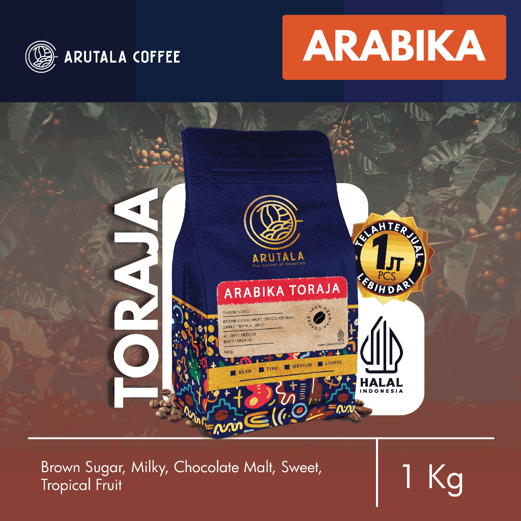 

ASLII ARUTALA Kopi Arabika Toraja Sapan 1KG