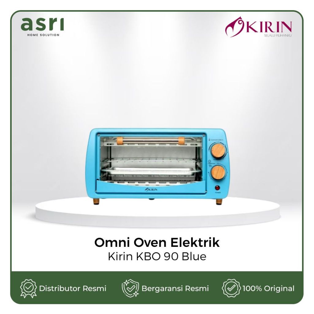 Oven Listrik Kirin Low Watt Oven KBO 90 Blue