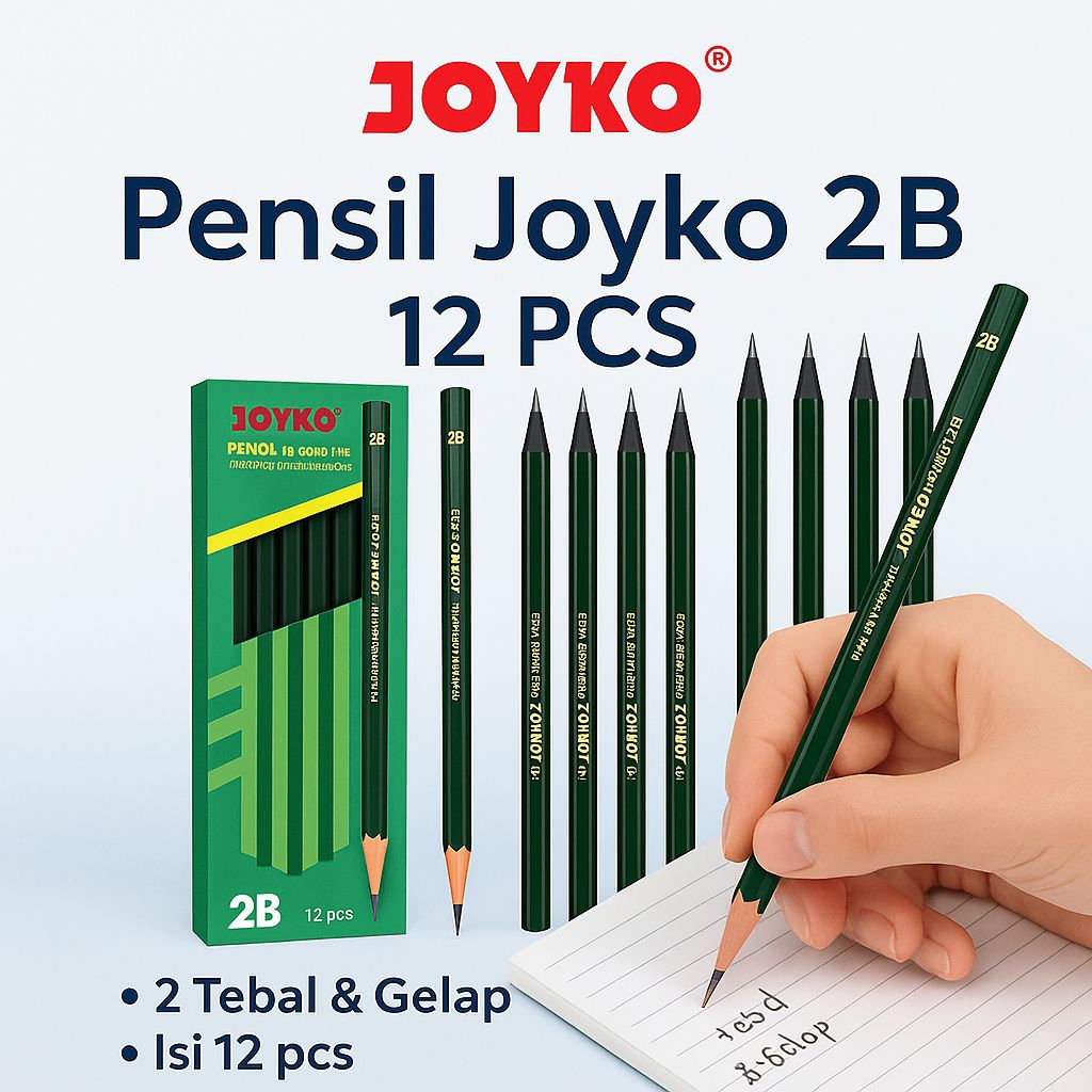 

Pensil Joyko 2B ( 12 PCS ) Alat Tulis Sekolah Anak