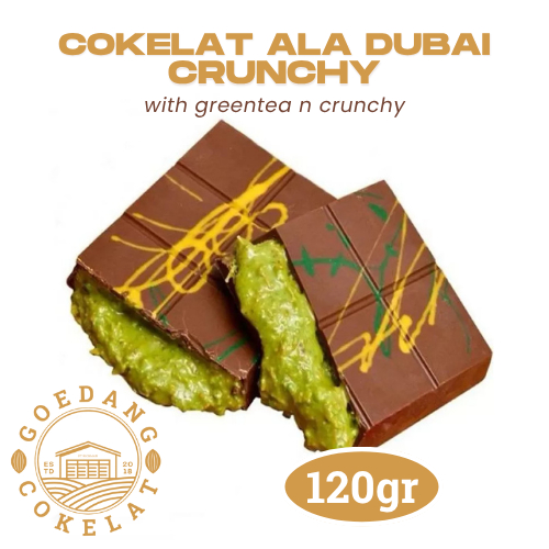 

waw Coklat Dubai 120gr Coklat Dubai dengan isian Grentea dan Crunchy