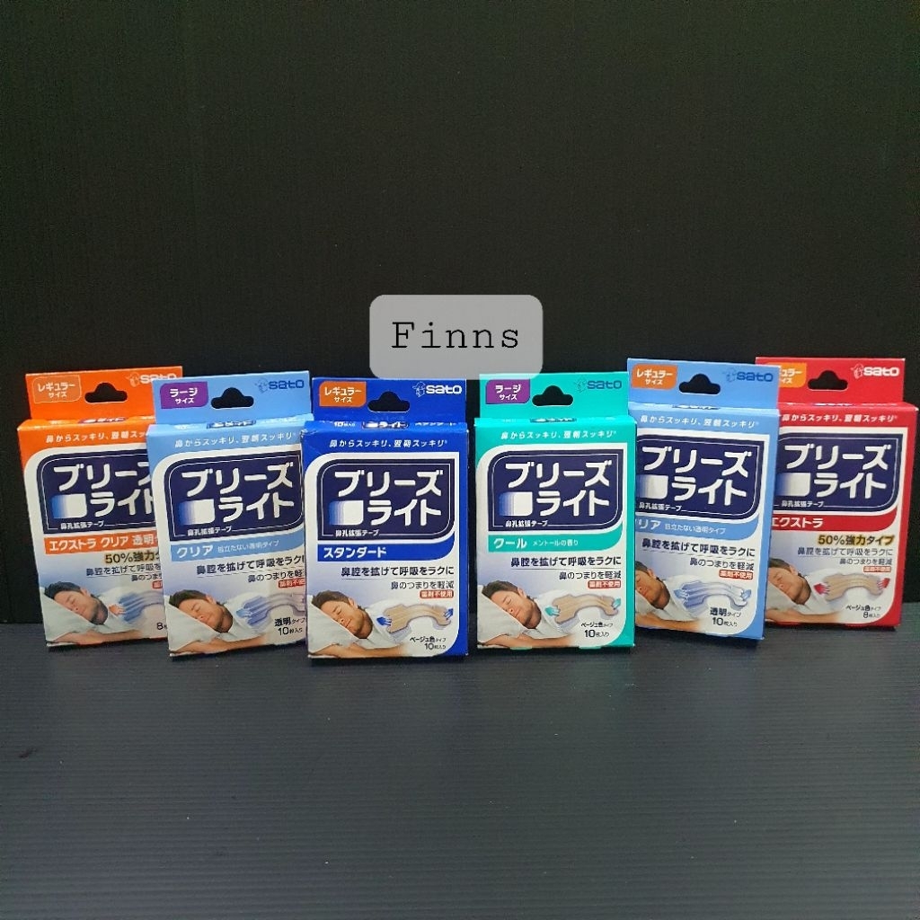 Sato Breathe Right Japan Plester Hidung Mampet Tersumbat Tempelan Hidung Ori Jepang