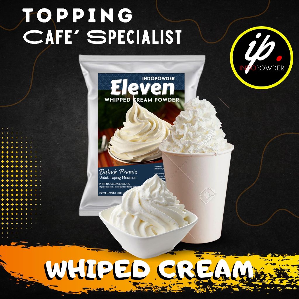

IP Jakarta - Bubuk WHIPPED CREAM 1Kg I Whiped Cream Bubuk untuk Topping Minuman dan Makanan