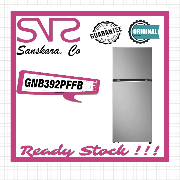 LG GN-B392PFFB KULKAS 2 PINTU GNB392 GN-B392 392PQGB GNB392PFFB
