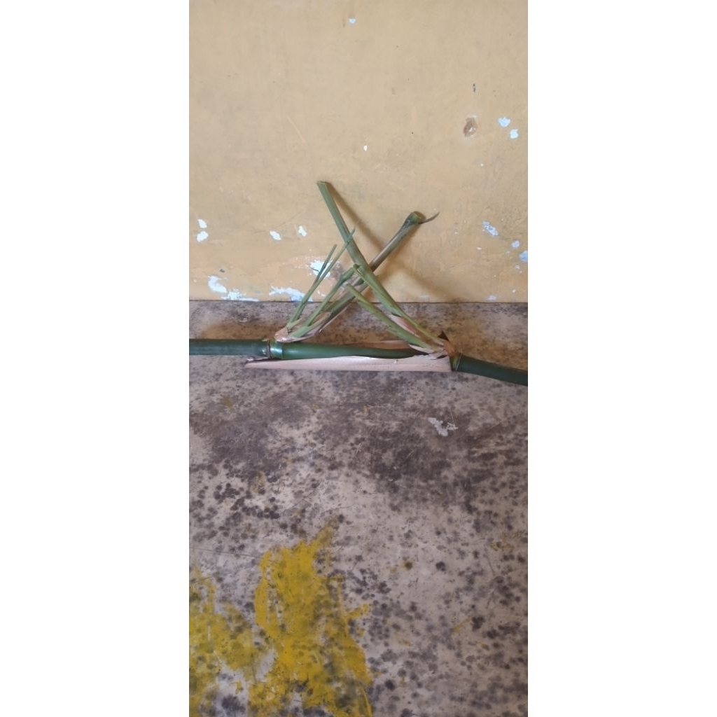 replika tiruan bambu petuk hijau