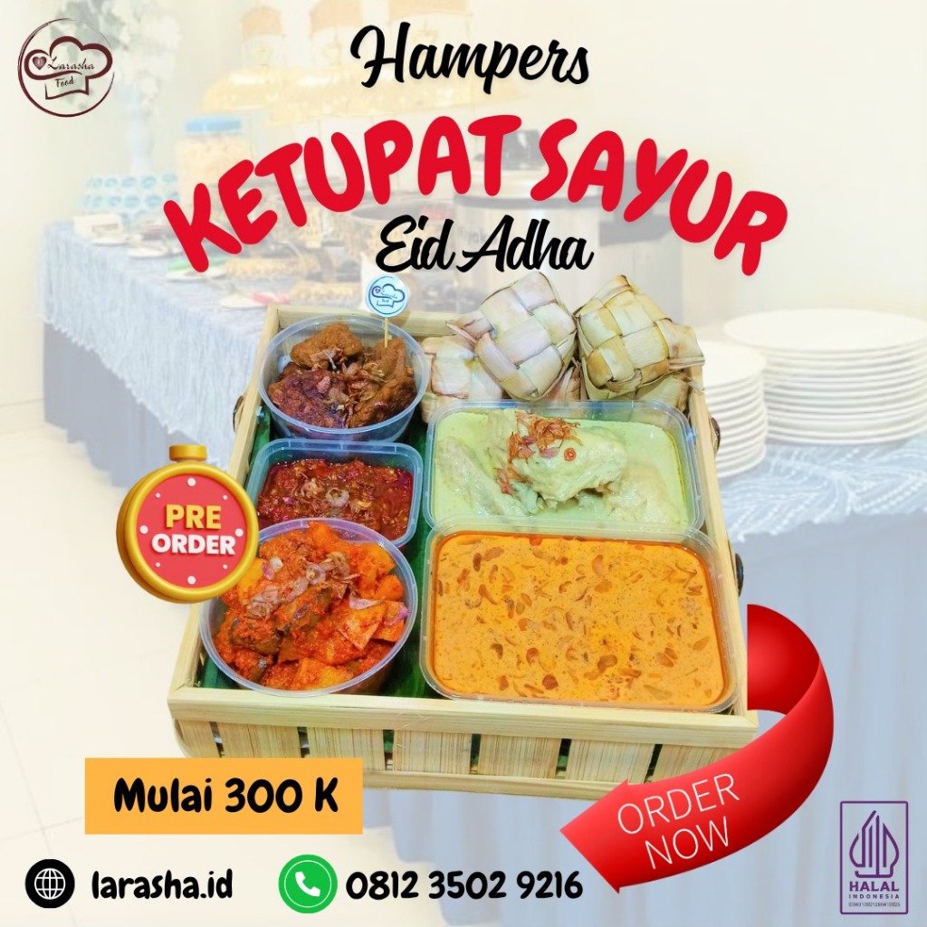 

Jual Ketupat Sayur/Paket Ketupat Sayur Enak/Hampers Ketupat Sayur 5 Porsi Murah