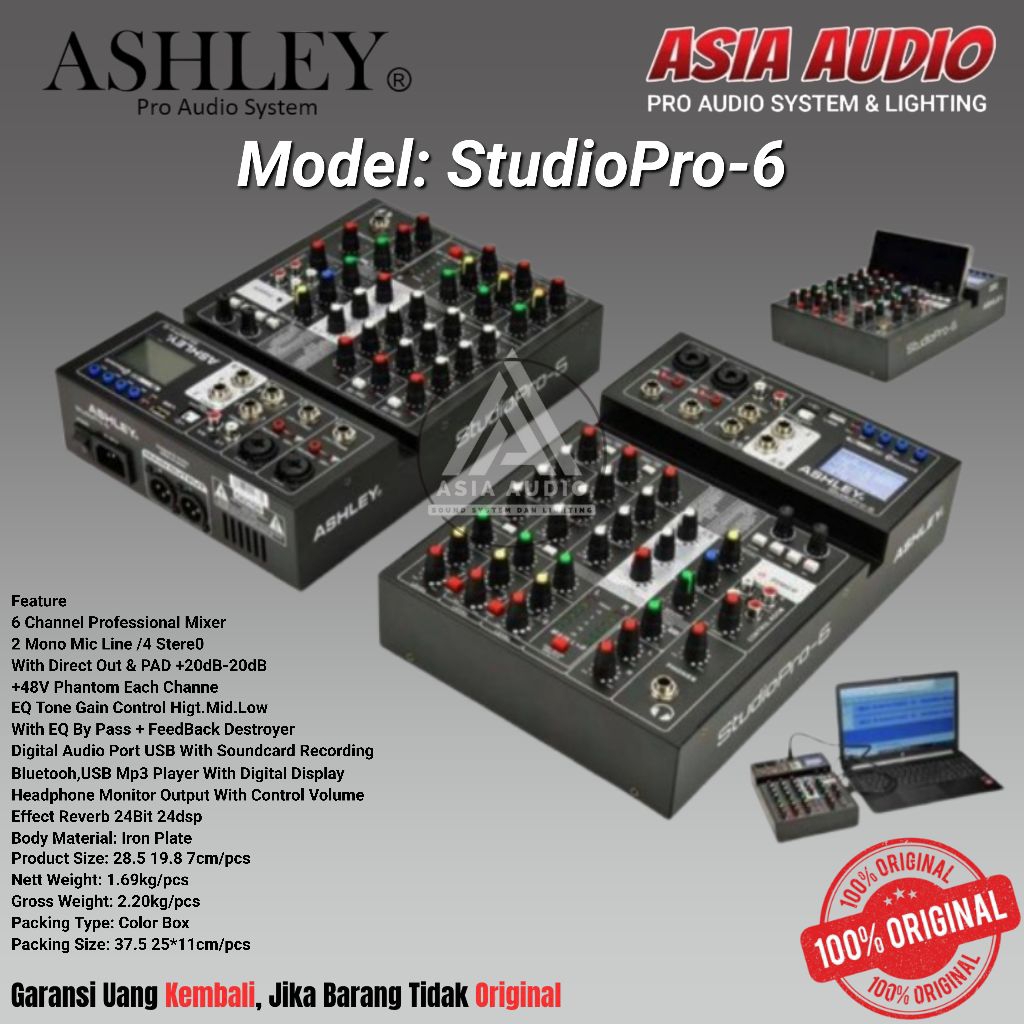 MIXER ASHLEY STUDIO PRO-6