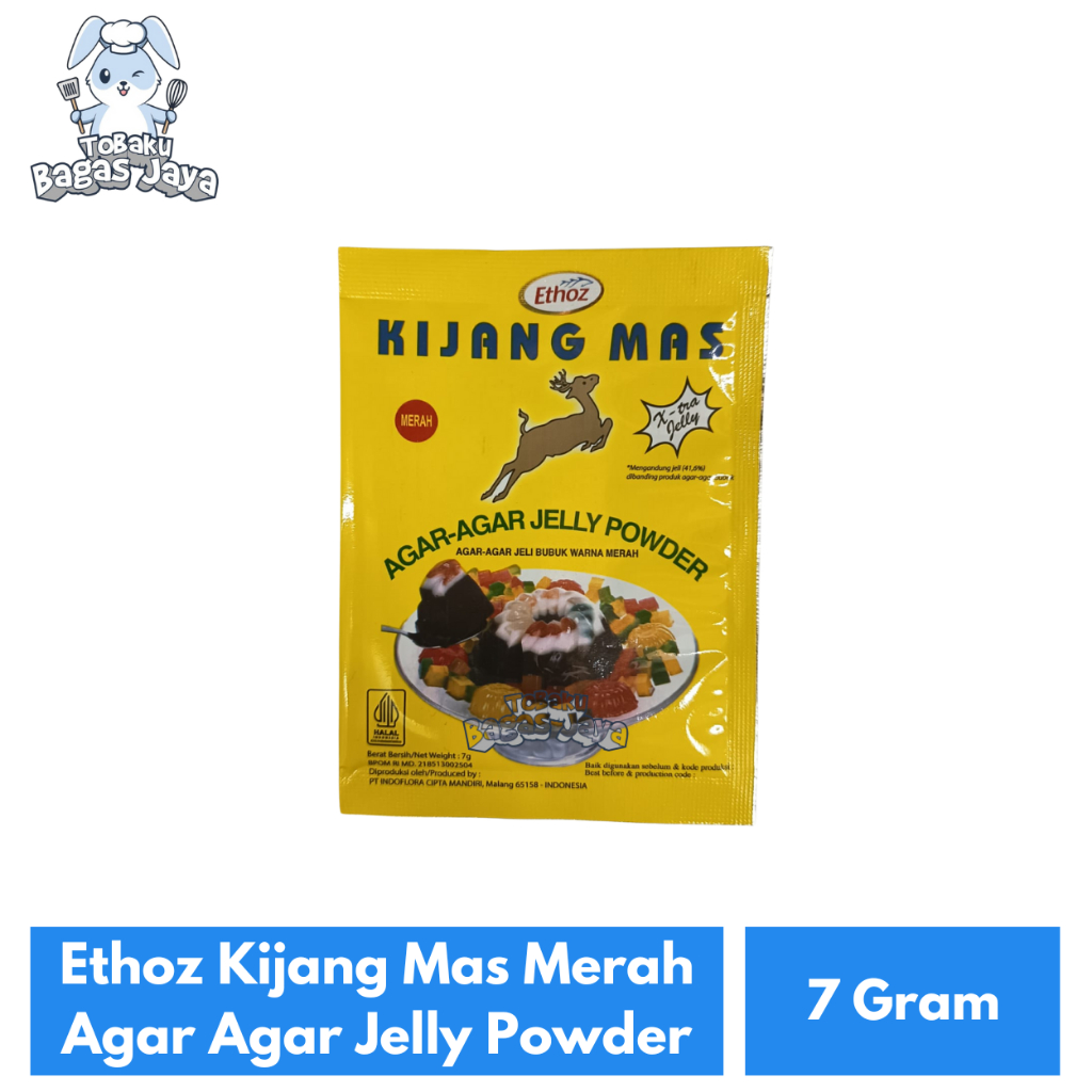 

Ethoz Kijang Mas Merah Agar - Agar Jelly Powder 7 Gram