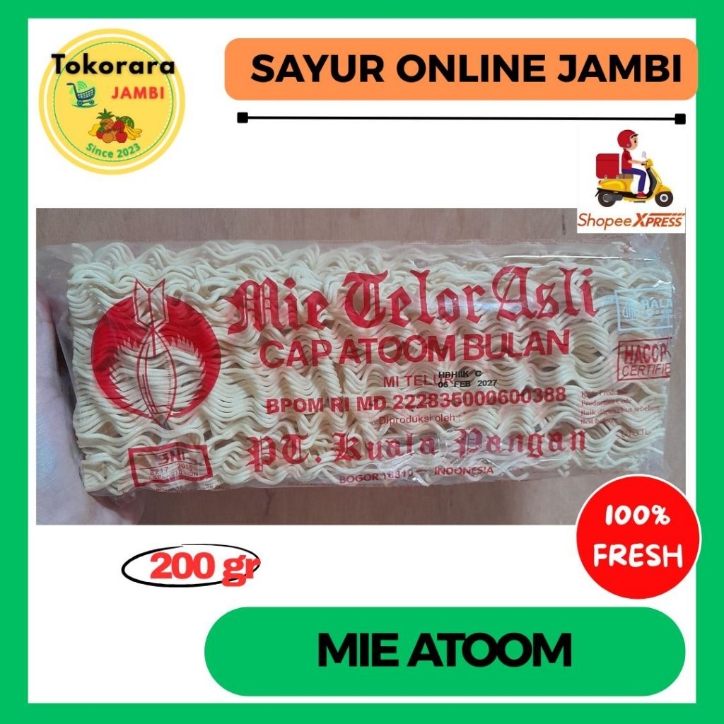 

Mie Telor Asli ATOOM BULAN-tokorara.jambi