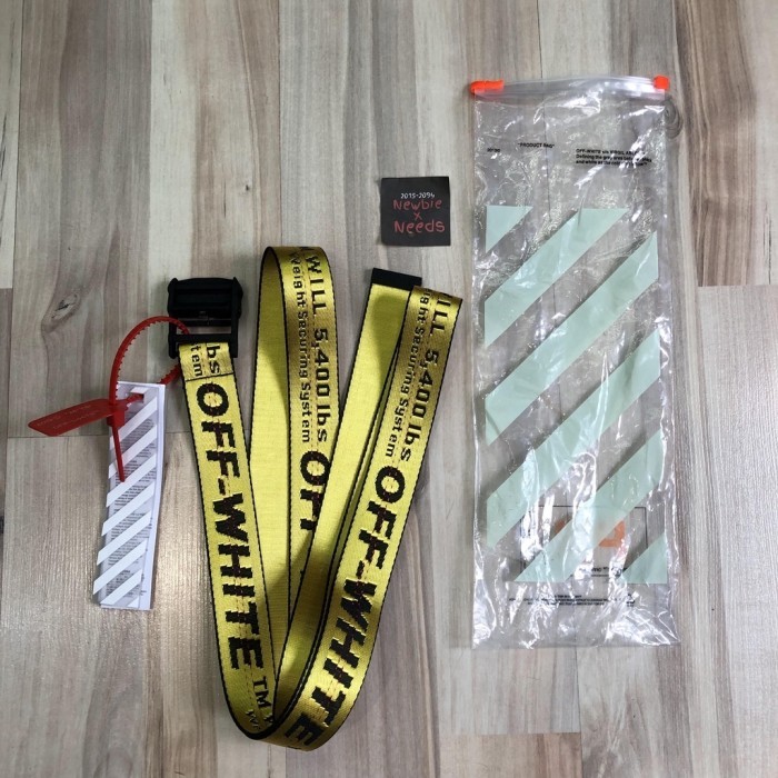 OFWBI Belt Yellow Buckle Black/Sabuk Kuning Buckle Hitam