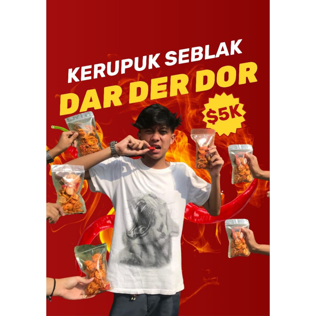 

KERUPUK SEBLAK MIX DAR DER DOR PEDAS DAUN JERUK