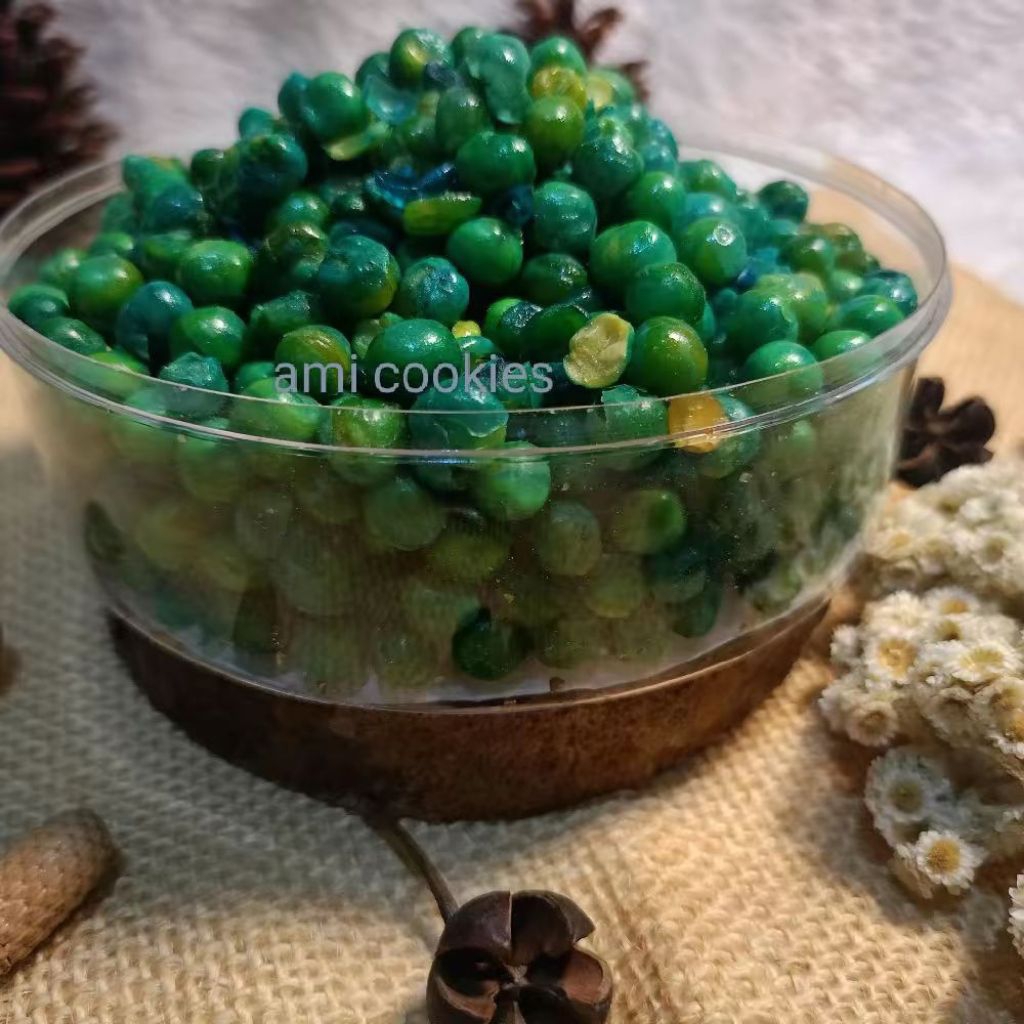 

kacang polong ijo kemasan ukuran 250g camilan Snack kiloan