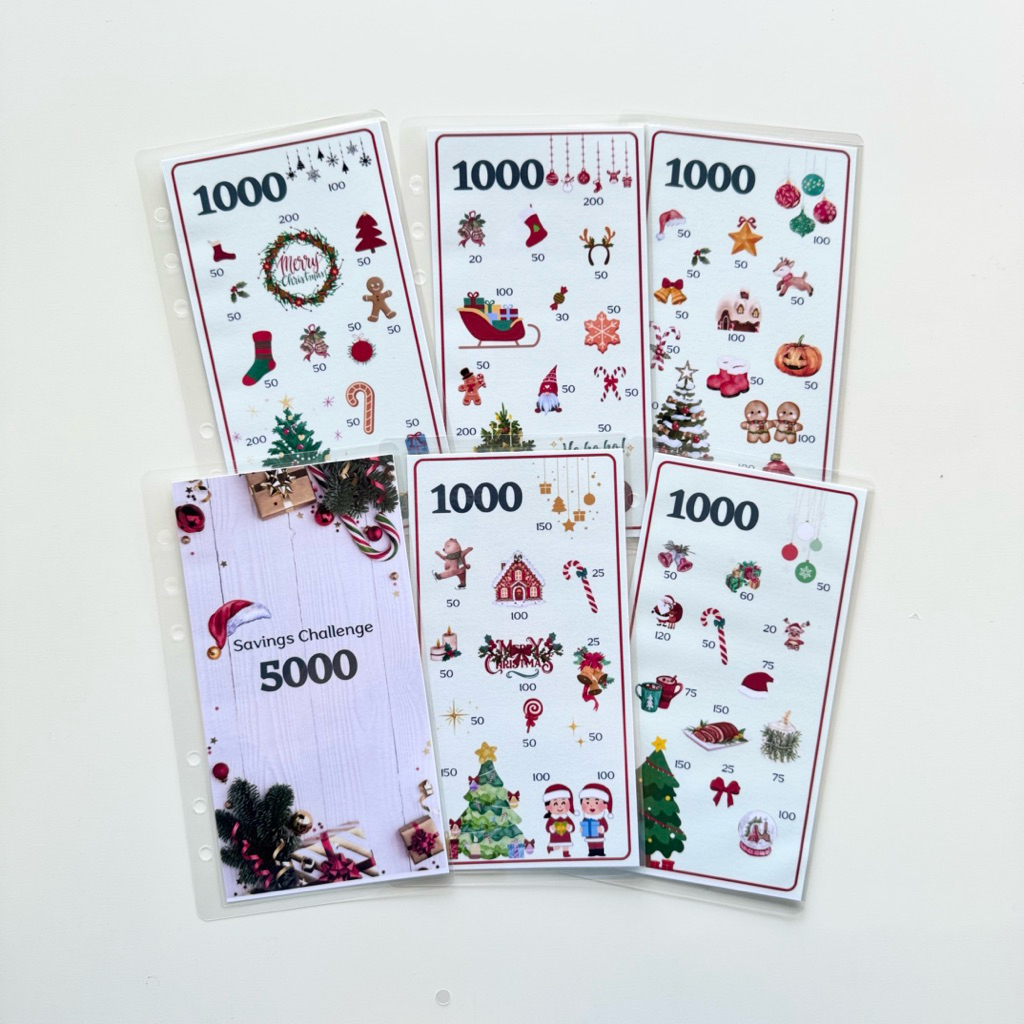 

seri natal saving challenge untuk binder A6