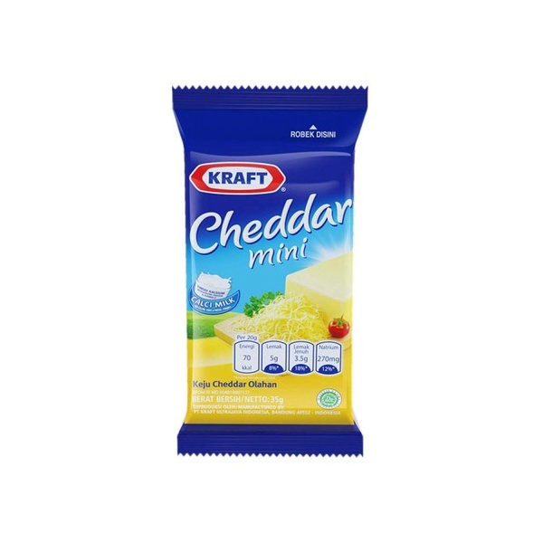 

Kraft Keju Cheddar Mini 30 gr